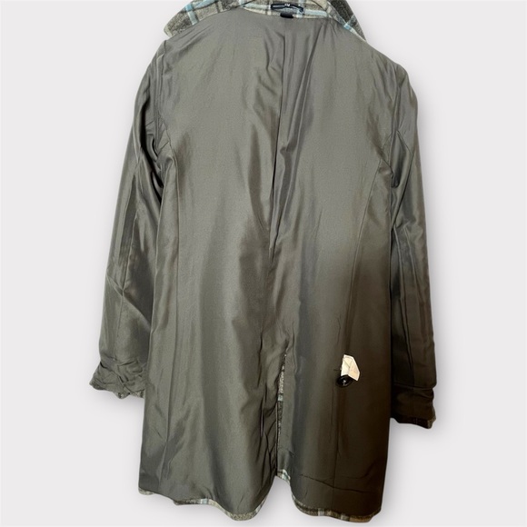 Plaid Toggle Women's Coat - Picture 10 of 14